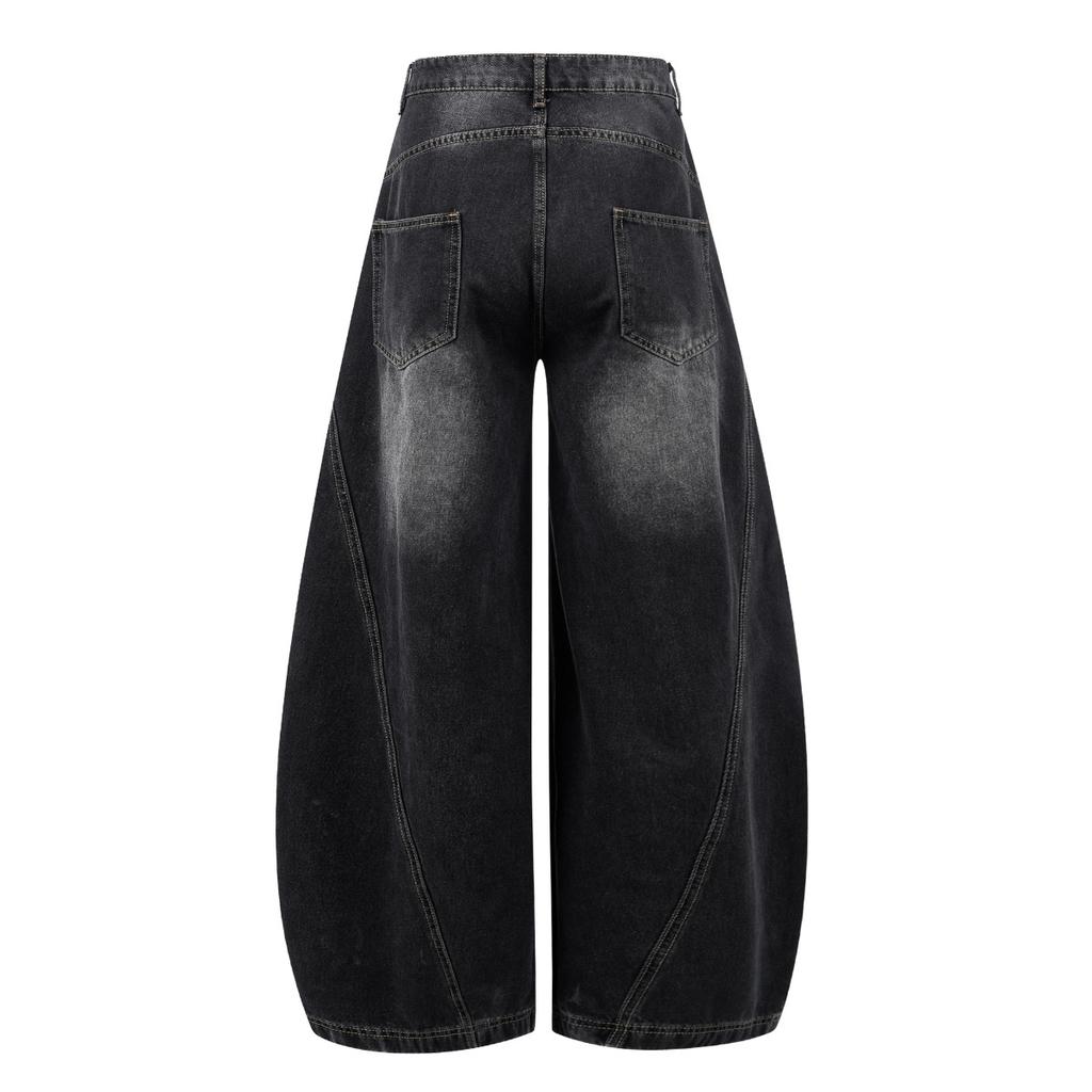 ZYLLO Baggy Jeans Unisex Y2K Trendy Casual Wide Leg Denim Pants High Street Oversize Trousers American Style Streetwear Fashion