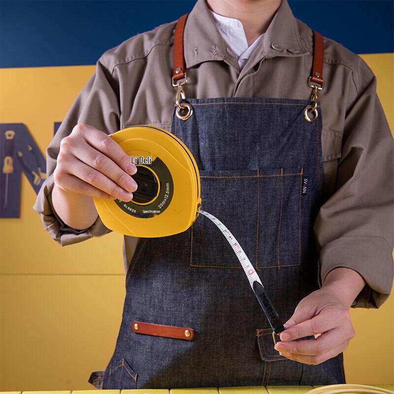 Deli 20m Fiberglass Hand-Crank Tape Measure