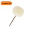 Nylon Fiber Scouring Pad with Handle - Mini Wool Round Head Polishing Brush for Woodworking