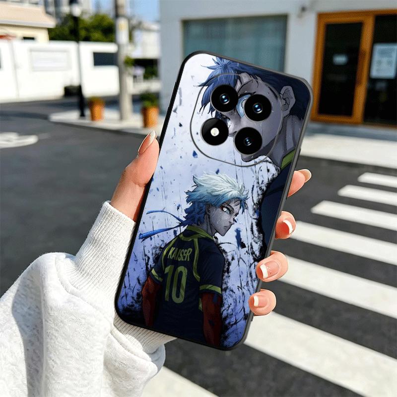 Blue L-Locks Isagi Yoichi Soft Phone Case for Xiaomi Redmi Note 12 13 14 15 Pro Plus 11 12S 11S 11T 10 4G Black Cover Back Shell