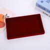 Velvet Jewelry Box – Ring and Earring Tray with Bracelet Compartment