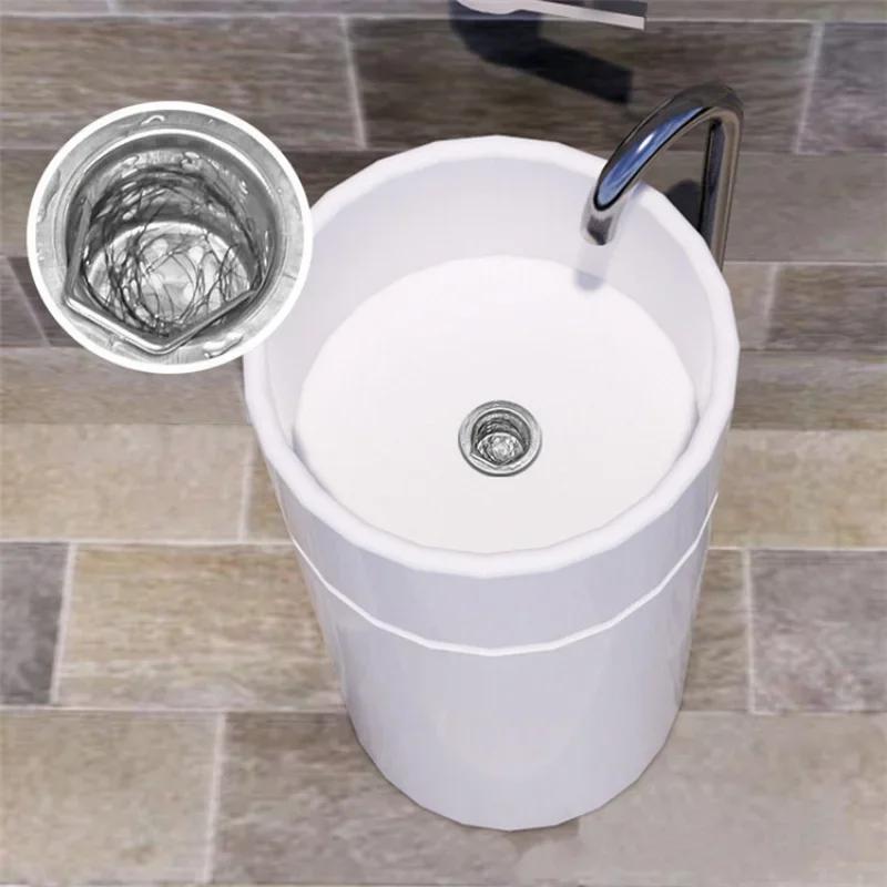 Stainless Steel Water Tank Strainer Sink Sewer Filter Waste Screen Floor Drain Hair Colanders for Kitchen Bathroom Accessories
