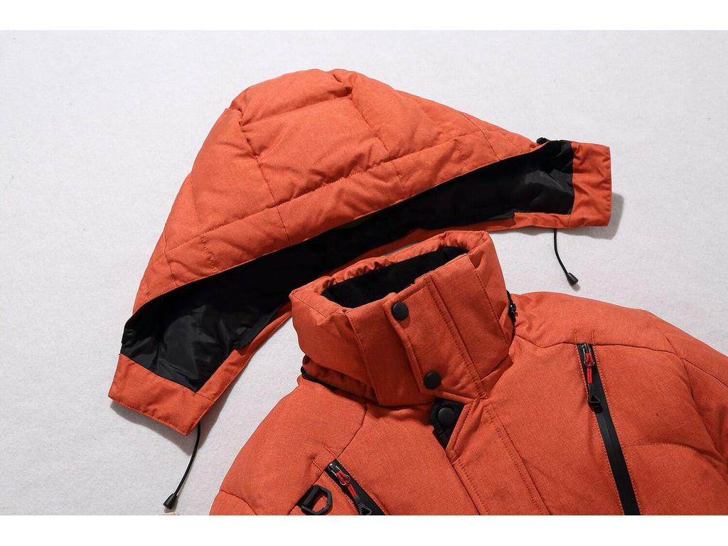 Men's Thickened Hooded Winter Cotton Jacket - Warm, Cold-Proof Outdoor Casual Wear
