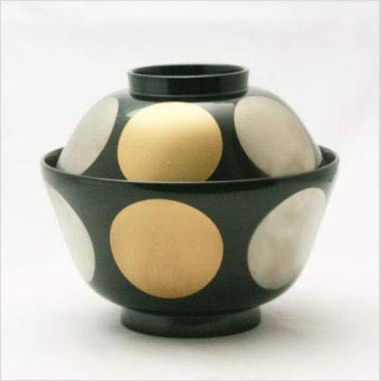 Covered Zoni Zoni Single Echizen Lacquerware Bowl, Shiratsuki, Mayu-shaped Bowl, Item,