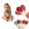 Natural Shaker Wood Rattle Toy Infant Sensory Cognitive Growth Gift Randomly One