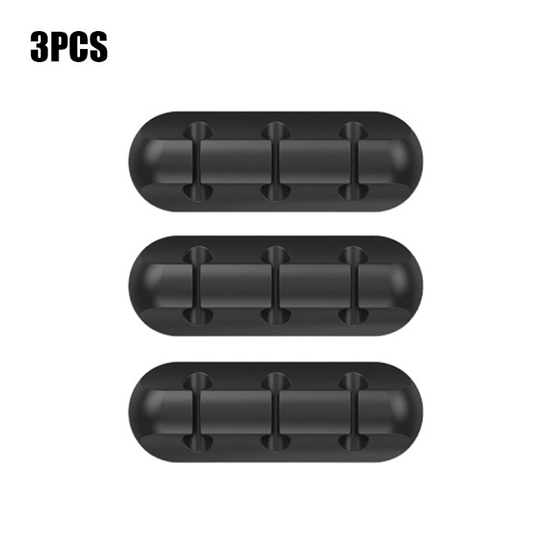 Cable Organizer Silicone Cable Clip Mobile Phone Data Cable Management Cable Winder Desktop Organizer Suitable for Home Office