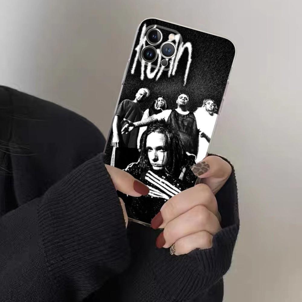 K-korn Music Hot Band Handyhülle Für IPhone 16 15 8 7 6 6S Plus X SE XR XS 14 11 12 13 Mini Pro Max Handyhülle