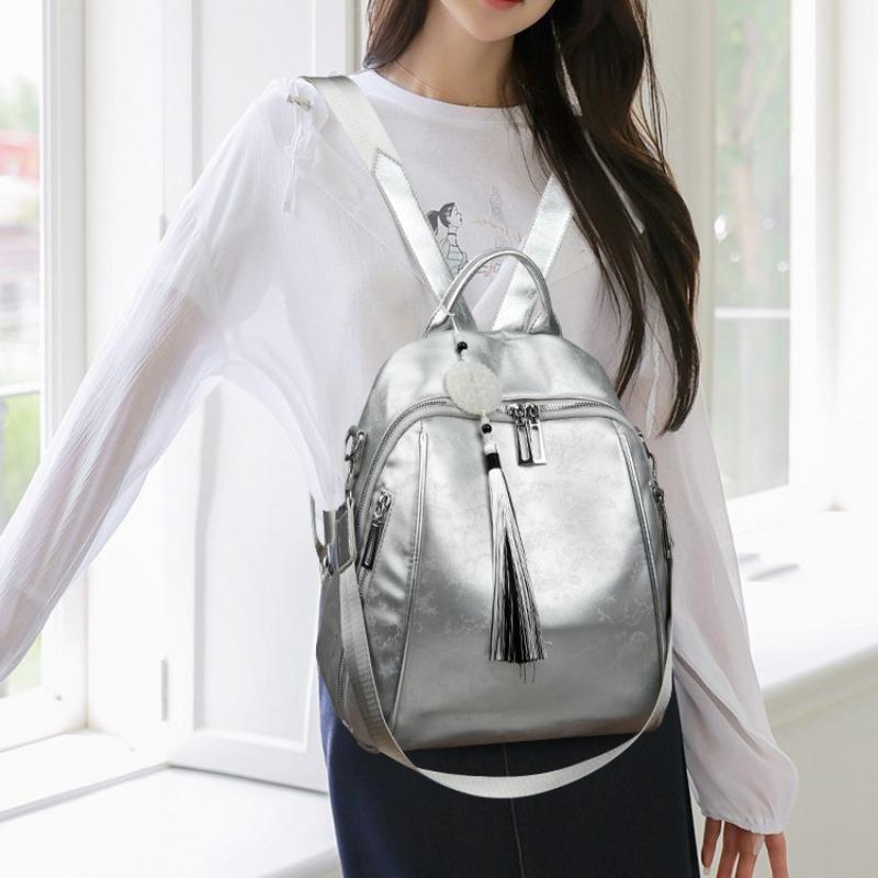 Embroidered Niche Fashion Versatile Backpack, Large-capacity Backpack, Lightweight Single-shoulder Bag