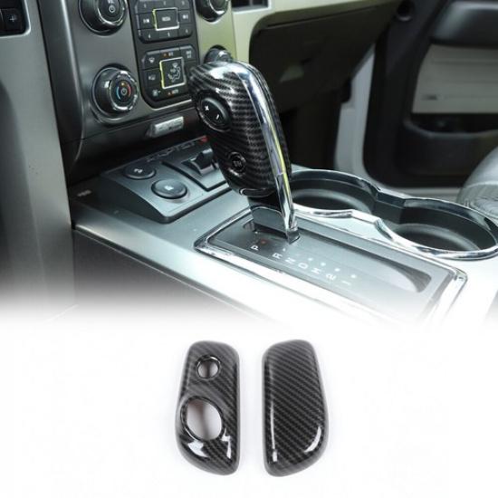 

Inner Gear Shifter Head Decoration Cover Trim for Ford F150 2009-14 Carbon Fiber