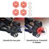 4pcs RC Hex Coupler Professional Aluminum Alloy RC Wheel Hex Adapter for 1Celsius10 RC Cars