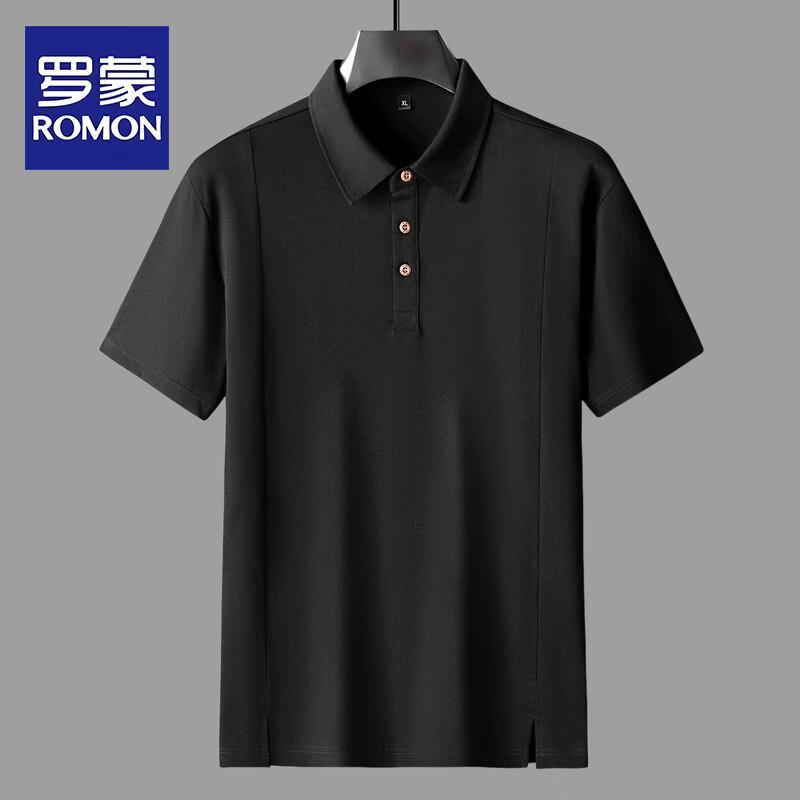 ROMON Men s Plus Size Quick-Dry Polo Shirt 6XL