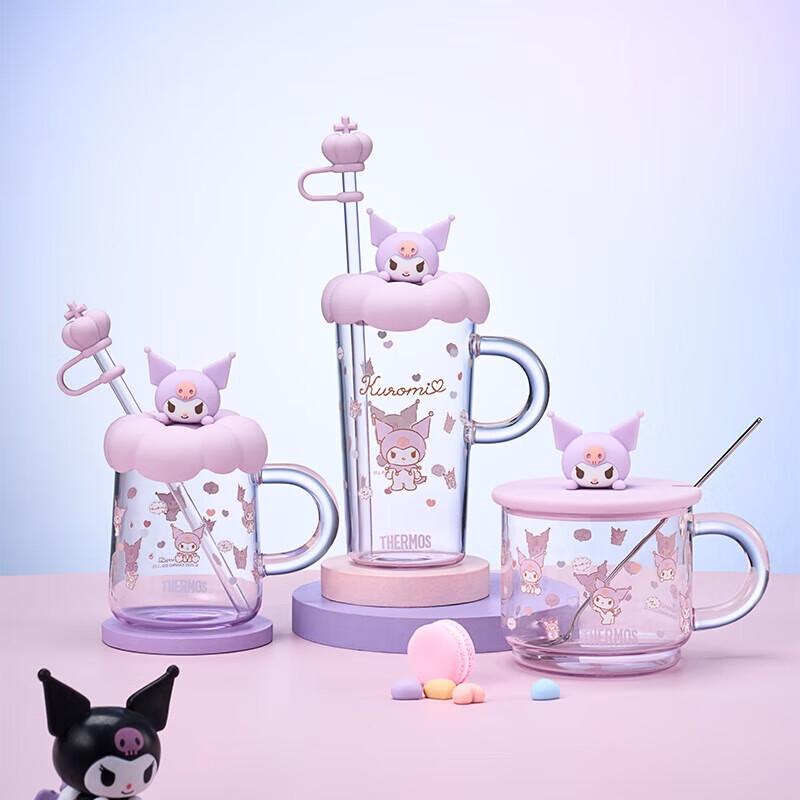 Thermos Sanrio High Borosilicate Glass Straw Cup