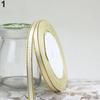 1 Roll 25 Yard 6mm Wide Golden Tone Rimmed Stain Ribbons Wedding Birthday Decor