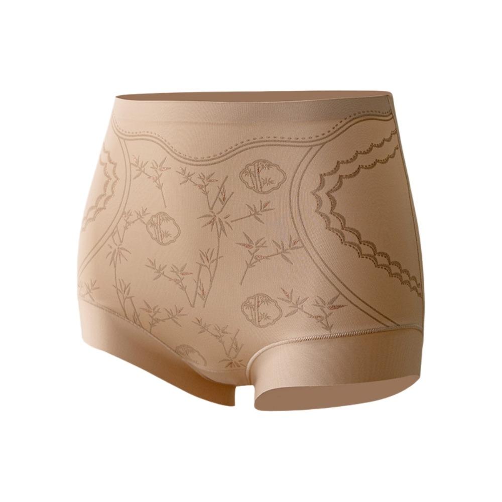 

High Waist Thin Shapewear Panties Ice Silk Bamboo Flower Postpartum Body Shaper Tummy Control Underwear Waist Trainer XXXS