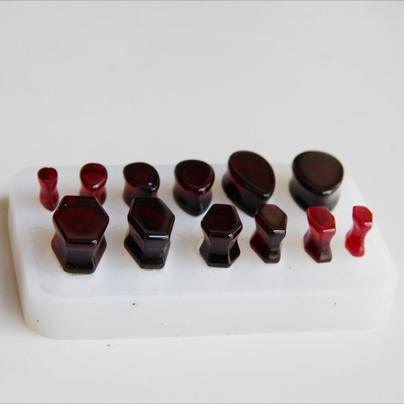 Sturdy Flexible Silicone Mold for Crafting Unique Ear Stretcher Expander Jewelry Decorations and Individualized Artwork