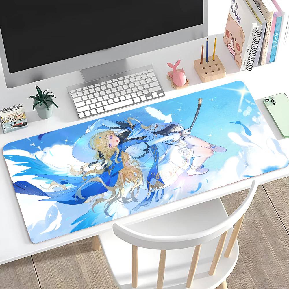 Phoebe Game W-Wuthering Waves Mousepad Mouse Mat Desk Mat With Pad Gaming Accessories Prime Gaming XXL Keyboard Pad Padding Ma