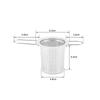 LMETJMA Tea Infuser Basket Stainless Steel Tea Strainer Tea Filter With Small Strainer And Lid Tea Diffuser For Loose JT340