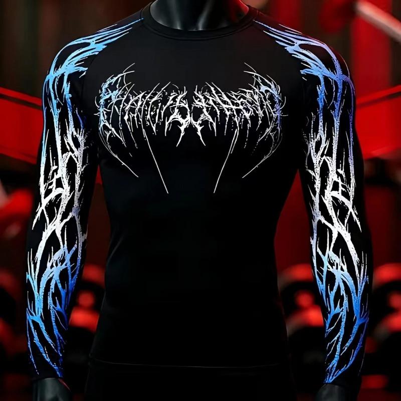 Custom Design Sublimation BJJ MMA Men's Rashguard Rash Guard Surf Long Sleeve Jiu Jitsu T-Shirt Men's Compression Rash Guard