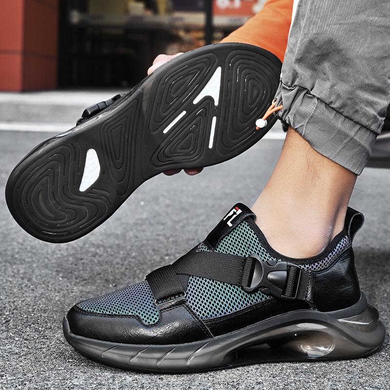 Trendy Brand Men's Casual Shoes Thick Soled Men's Outdoor Hiking Shoes New Men's Mesh Shoes Breathable Men's Sports Shoes