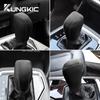 Top Suede For Subaru Crosstrek 2025 For Impreza 2025 Manual Shifter Knob Cover Hand-stitched Leather Gear Handbrake Accessories