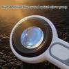 Professional Gemstones Magnifier High Magnification Jewelry Loupe with Rechargeable Battery and Light System for Jewelry