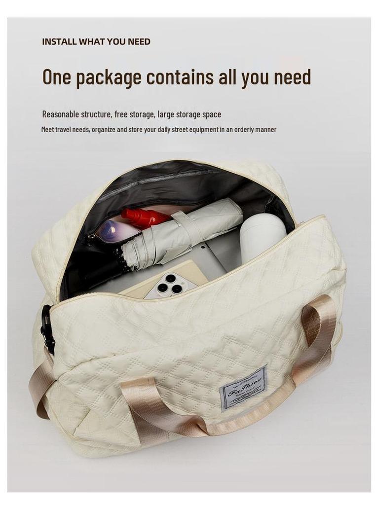 Women's Short Trip Lightweight Water-Repellent Travel Bag, Large Capacity Handheld Luggage and Portable Hospital Storage Bag