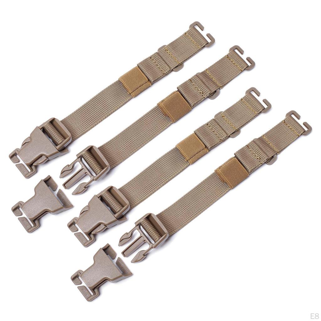 4 Pieces Adjustable Bag Backpack Chest Strap Belt Straps Storage Outdoor Camping Accessories