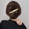 Fashion Gold Color Geometric Hair Clip Elegant Women Metal Hairpins Ponytail Holder Hairgrip Girls Hair Accessories Styling Tool