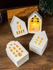 European Style Ambient Light House Silicone Mold Concrete Houses Crafts Casting Molds DIY Candle Holder Plaster Mould Home Decor