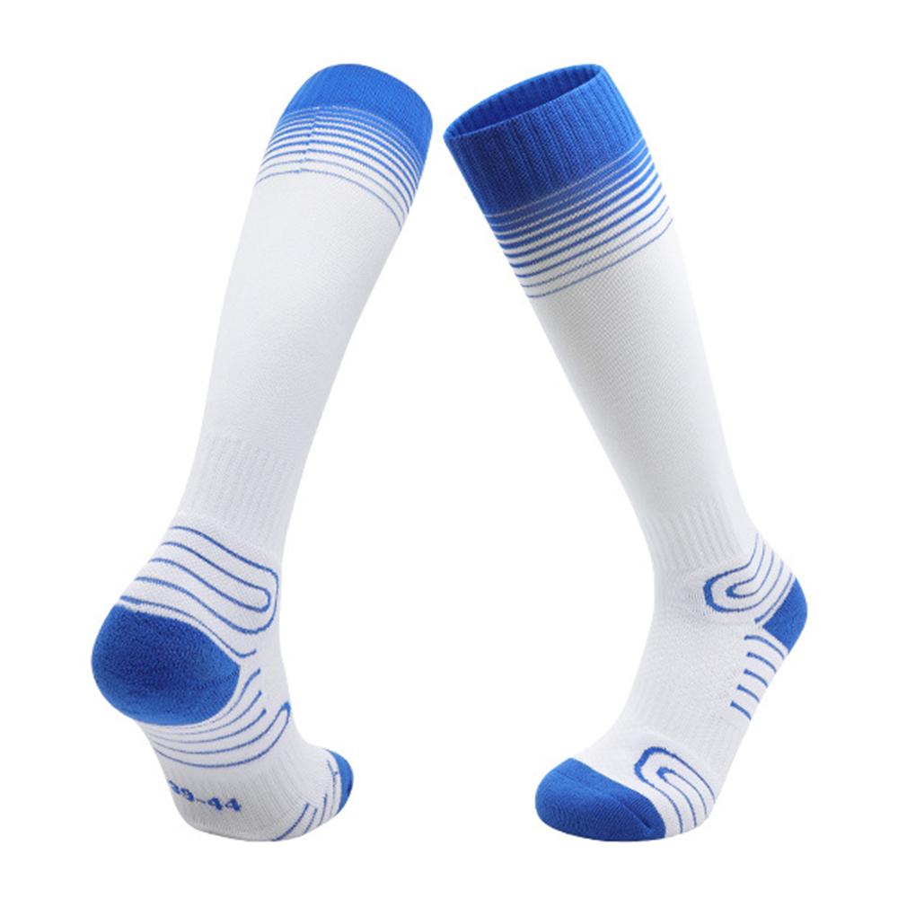PORFIN 1 Paar M Größe 34 - 38 Professionelle Fußballsocken Atmungsaktiv Hoher Schaft Verdickt Trainingssocken