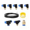 Wastegate and Solenoid Car Accessories for Turbocharged Vehicle Durable Blue