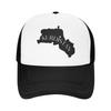 Unisex Kurdistankarte Trucker-Kappe Hip-Hop Netz-Baseballkappen Snapback-Kappen Mütze Trucker-Kappe Verstellbare Sonnenhüte Sommer