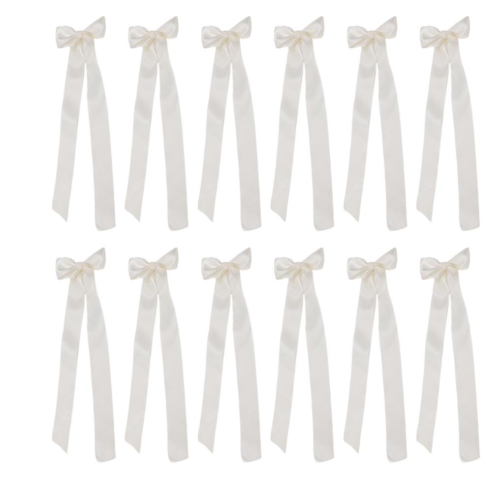 12pcs Candlestick Bows Decor 13 Inch Large Coquette Decorations Bows for Table Self Adhesive Wedding Bridal Shower Party Centerpieces