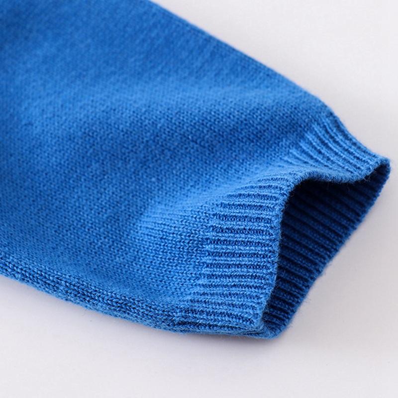 1-7 Yaş Çocuk Düğmeli Hırka Süveter Örgü İnce Mont