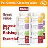 Japonsko KOJIMA ubrousky pro domácí mazlíčky ubrousky na odstranění slz u koček 100 kusů ubrousky pro psy čisticí potřeby