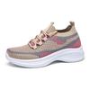 Women's Shoes Summer New Versatile and Comfortable Casual Knitted Mesh Breathable Board Shoes Casual Shoes Mesh Shoes Lace-up