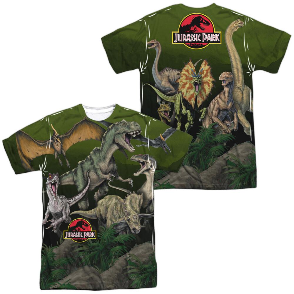 Jurassic Park Pack Of Dinos T-Shirt XXL