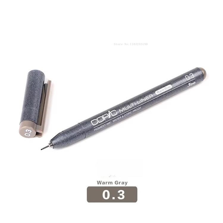 Japanese Colored Hook Line Pen Waterproof Art Supplies Anime Architectural Design Ink Tube Drawing Pen Watercolor Outline Marker
