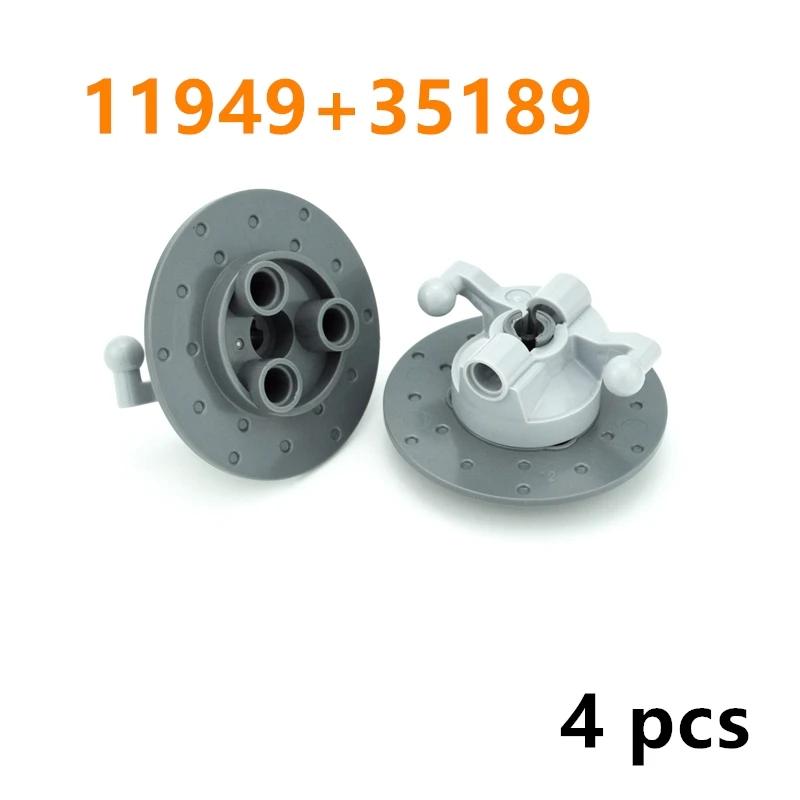 Non-Toxic Moc Parts Suspension Steering Wheel Hub With Planetary Gear Reduction 46490 Technical Diy Building Blocks Tire Car Drive Bricks