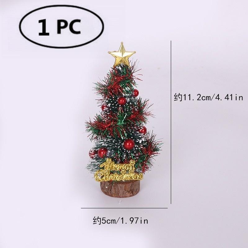 Christmas Wooden Elf Fairy Door Kit Tiny with Christmas Decoration Accessories for Mini House Furniture Christmas Decoration