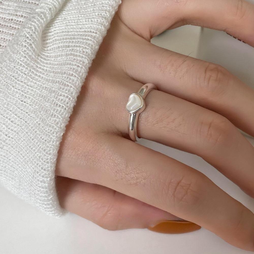 Brushed Plain Ring, Female Niche Light Luxury, High Sense, Irregular Index Finger Ring, Can't Lose Color, Ring Tide