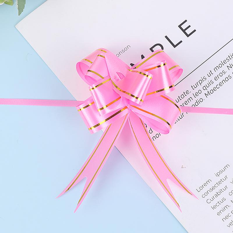 20 Pcs Ribbon Pull Bows Gift Knot Ribbon Wedding Gift Decoration Gift Wrapping Bows Packing Car Decor