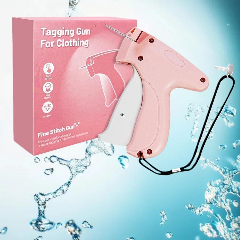 Pistola per punti fini Stitchy Quick Fissatore per vestiti Micro etichettatrice per vestiti Mini pistola da cucito rapida e adesiva Strumento per orlare