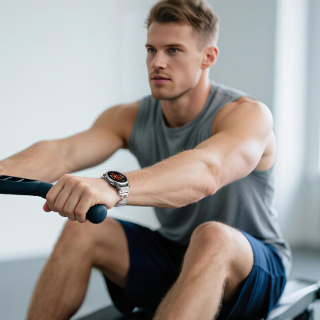 Für Garmin Forerunner 970 Uhrenarmband Magnetisches Edelstahl-Mailänder Armband mit X-förmigem Verbinder