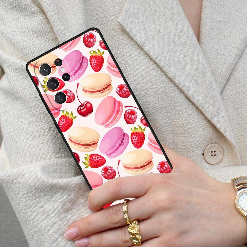 Cake Fancy Desert Cell Phone Case for Samsung Galaxy S26 Ultra S25 S24 S23 S22 S21 S20 Note10 Cover
