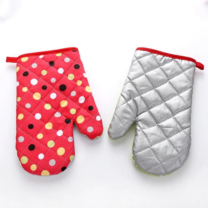 

Guantes de cocina resistentes al calor para horno y microondas, antiescaldaduras y gruesos