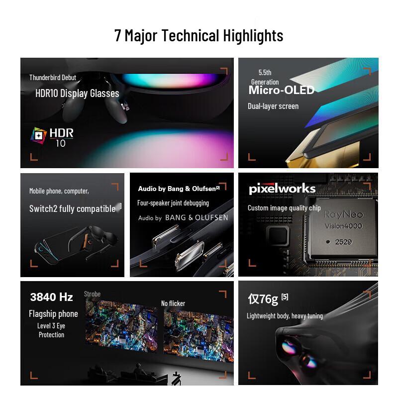 RayNeo Air4 Pro Smart AR Glasses