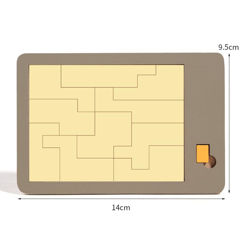 Dřevěné geometrické puzzle Výzva Nemožné Pálení mozku Dekomprese IQ Mysl Hlavolam Skládačka pro Dospělé Děti