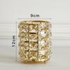 Luxury Crystal Decorative Storage Box Classic Metal Luxury Crystal Pencil Holder Dining Living Room Classic Jewelry Storage