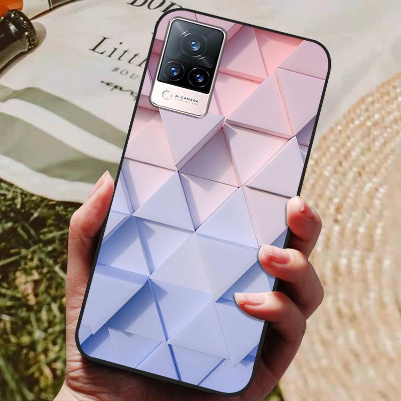 For Vivo V21 5G Case V 21 Silicon Back Cover Phone Case for Vivo V2050 VivoV21 5G Cases Soft Bumper Coque for Vivo V21 5G Fundas